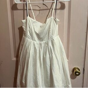 Forever 21 White Dress with Spaghetti Straps